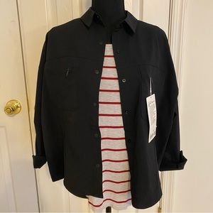 Lululemon ventlight black button down longsleeve shirt